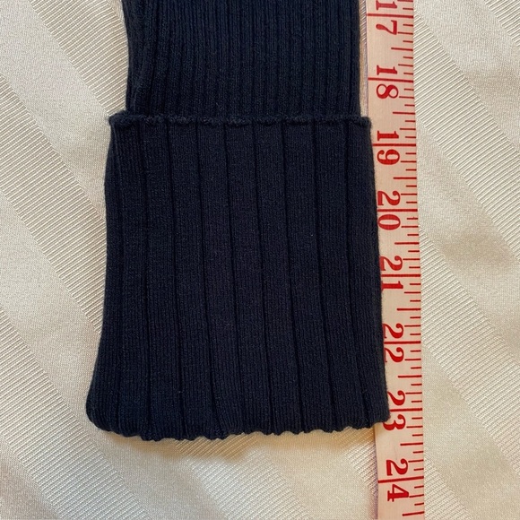 TOPSHOP Women’s Dark Navy Ribbed Long Sleeve Sweater Sz 6 - Picture 6 of 12